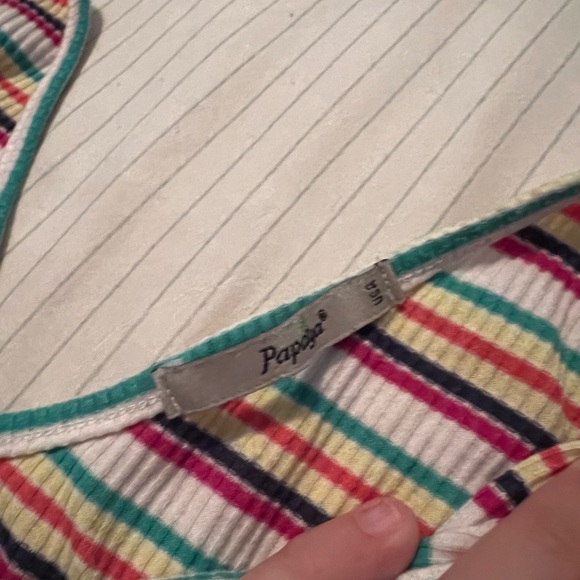 Papaya Keyhole Cropped Tank Top - Picture 3 of 3